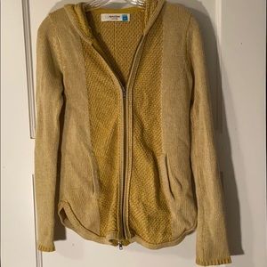 Anthropologie Yellow Sweater Hoodie